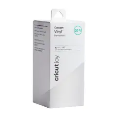 Cricut Joy Premium Permanent Smart Vinyl - Bulk Decal Roll (20 ft) White