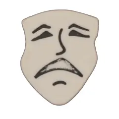 Buttons Galore and More Bulk Buttons - Sad Mask - 100 Buttons