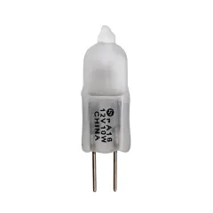 Satco 10w 12v G4 Bi-Pin Base T3 shape 2900K Frosted Halogen Light Bulb