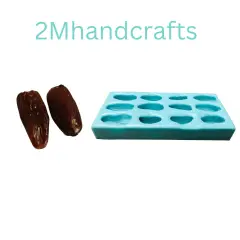 12pc Date Shape Silicone Mold | Realistic Food Shape For Soap Embeds | Candle Embeds | Wax Melts Silicone Mold| Not Food Grade