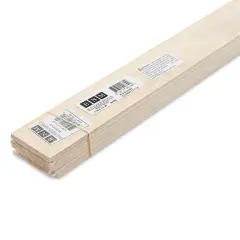 Bud Nosen Basswood Sheets - 1/16" x 2" x 24", 15 Sheets