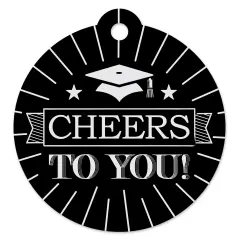 Big Dot of Happiness Graduation Cheers - Graduation Party Favor Gift Tags (Set of 20)