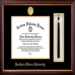 Southern Illinois University 11w x 8.5h Tassel Box and Diploma Frame