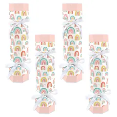 Big Dot of Happiness Hello Rainbow - No Snap Boho Baby Shower and Birthday Party Table Favors - DIY Cracker Boxes - Set of 12