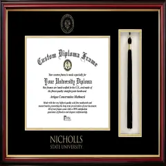 Nicholls State 11w x 8.5h Tassel Box and Diploma Frame