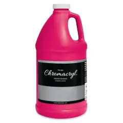 Chromacryl Students' Acrylics - Neon Pink, 64 oz bottle