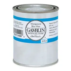 Gamblin Artist's Oil Color - Manganese Blue Hue, 16 oz Can