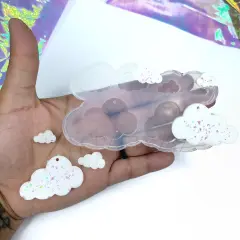 Cloud Dangle Earring and Studs Silicone Mold Style 2 (C7)