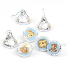 Big Dot of Happiness Noah's Ark - Baby Shower Round Candy Sticker Favors - Labels Fits Chocolate Candy (1 sheet of 108)