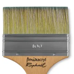 Raphael Mixacryl Natural Bristle/Synthetic Mix Brush - Mixed Media Flat, Size 100