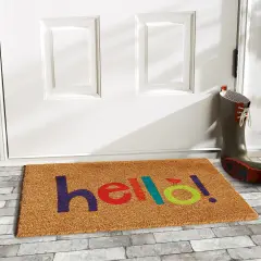 Colorful Hello Doormat