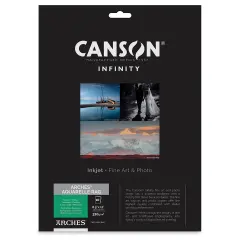 Canson Infinity Arches Aquarelle Rag Inkjet Paper - 8-1/2" x 11", 310 gsm, Package of 10