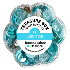 Buttons Galore Treasure Box Fancy Designer Buttons for Sewing and Crafts, Scrapbooks and Paper Crafts - 100+ Buttons