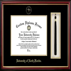 University of North Florida 11w x 8.5h Tassel Box and Diploma Frame