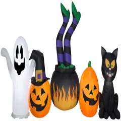 8.5' Gemmy Airblown Inflatable Halloween Brewing Witch Scene 226869