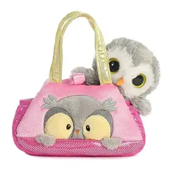 Aurora World Fancy Pals Peek-A-Boo Owl Pet Carrier 7"