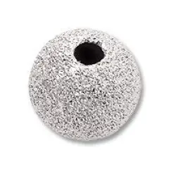 Stardust Beads 6mm Sterling Silver (1-Pc)