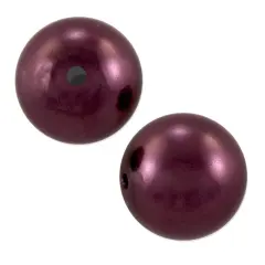 Preciosa Crystal Nacre Round Pearl 8mm Light Burgundy (Package of 10)