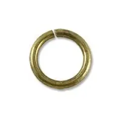 JewelrySupply Jump Ring - Open 5.5mm Antique Brass Plated (100-Pcs)