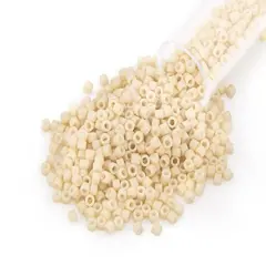 Miyuki Delica Seed Bead 11/0 Matte Opaque Soft Beige