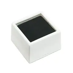 Black Square Glass Top with 2-Sided Foam Insert Gemstones Jewelry Display