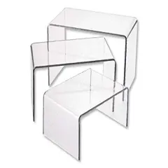 Acrylic Riser 3 Piece Jewelry Display Set (Large)