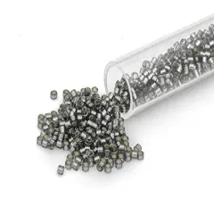Miyuki Delica Seed Bead 11/0 Silver Lined Pewter