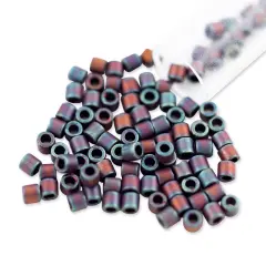 Miyuki Delica Seed Bead 8/0 Metallic Matte Blue AB