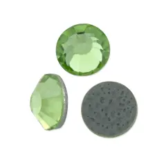 Preciosa Crystal VIVA12 Hotfix Rhinestone 3mm (SS12) Peridot (Package of 50)