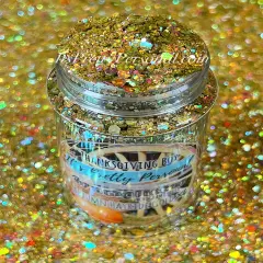 &ldquo;Autumn Hayride Gold XL"- Gramglitter (HOLOGRAM)