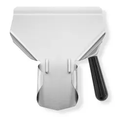 Olde Midway Stainless Steel French Fry Scoop with Right Handle - Commercial Fry Bagger Scooper