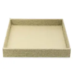Burlap Jewelry Tray 1" Tall Jewelry Display Tray