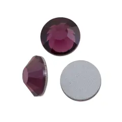 Preciosa Crystal VIVA12 Flat Back Rhinestone 6.5mm (SS30) Amethyst (Package of 20)