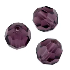 Preciosa Crystal Round Bead 4mm Amethyst (Package of 20)