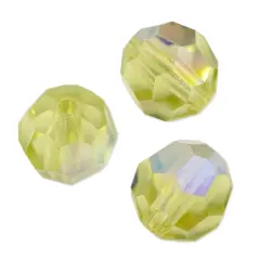 Preciosa Crystal Round Bead 4mm Jonquil AB (Package of 20)