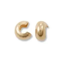 Gold Filled Crimp Covers 2.4mm (Package of 10)