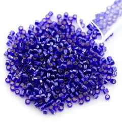 Miyuki Delica Seed Bead 11/0 Silver Lined Cobalt