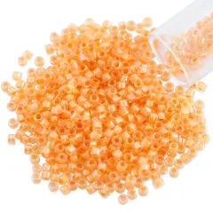 Miyuki Delica Seed Bead 11/0 Color Lined Orange Sherbert