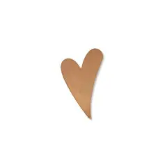 JewelrySupply Copper Heart Blank 1-1/2" x 1"
