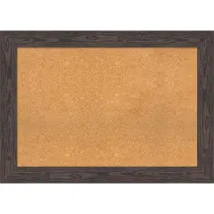 Bridge Wood Framed Corkboard, Natural Cork Bridge Black