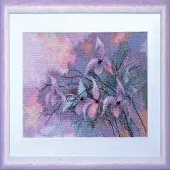 Cross-stitch kit "Violet flowers"