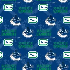 Sykel Enterprises NHL Team Cotton Fabric-Vancouver Canucks Tone on Tone Cotton Quilting Fabric