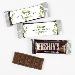 44 Pcs Bulk Wedding Candy Hershey's Snack Size Chocolate Bar Party Favors (19.8 oz, Approx. 44 Pcs) - Botanical