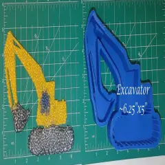Excavator Silicone Freshie Mold