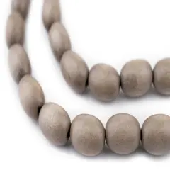 The Bead Chest Brown Oval Natural Wood Beads (15x10mm): Organic Eco-Friendly Wooden Bead Strand for DIY Jewelry, Crafts, Necklace and Bracelet Making