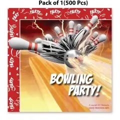 Bowling Thunder Party Luncheon Napkins - 6 1/2 inc | Luncheon with Perfectly Styled Napkins | Raheev&reg;