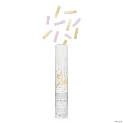 Oh Baby Pink and Gold Confetti Cannon, 1ct