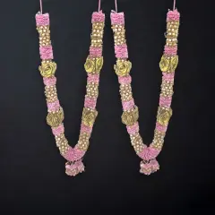 2ct Wedding Garland, Varmala Rose Garland, Artificial, Shadi, Indian Milni Mala, Statue Idol Haar , Muslim Punjabi, Nikah Jaimala, Floral Lei, Bridal Necklace