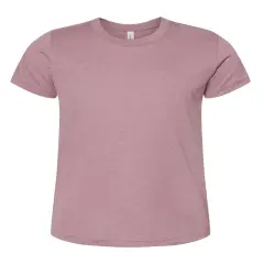 BELLA + CANVAS&reg; Youth CVC Jersey Crew Neck Short Sleeve Tee - 3001YCVC Heather orchid