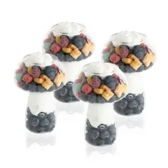 G Francis Mushroom Cocktail Glasses 4pk - 9oz Novelty Mushroom Shaped Glass Set